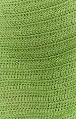 Sunny Green Crochet Mini Skirt Image