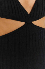 Toni Black Cut Out Mini Dress Image