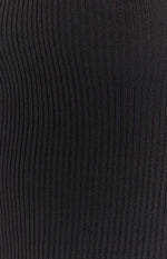 Valencia Strapless Black Midi Lattice Dress Image