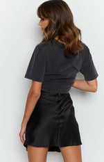 Vivian Lace Mini Skirt Black Image