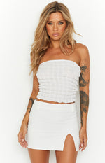 Bubble White Boob Tube Image