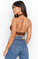 Whitsundays Crop Top Chocolate Image