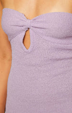 Ciela Lavender Knit Mini Dress Image