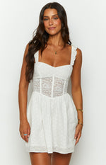 Die For You White Mini Dress Image