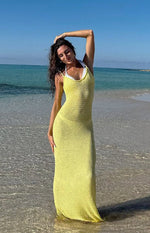 Ezra Yellow Maxi Dress Image