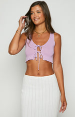 Fleur Lilac Tie Top Image