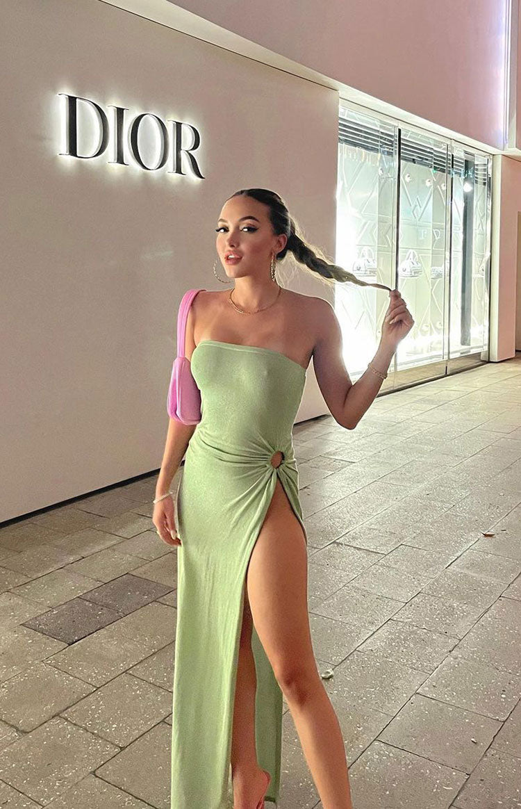 Girls' Night Out Green Midi Dress Image