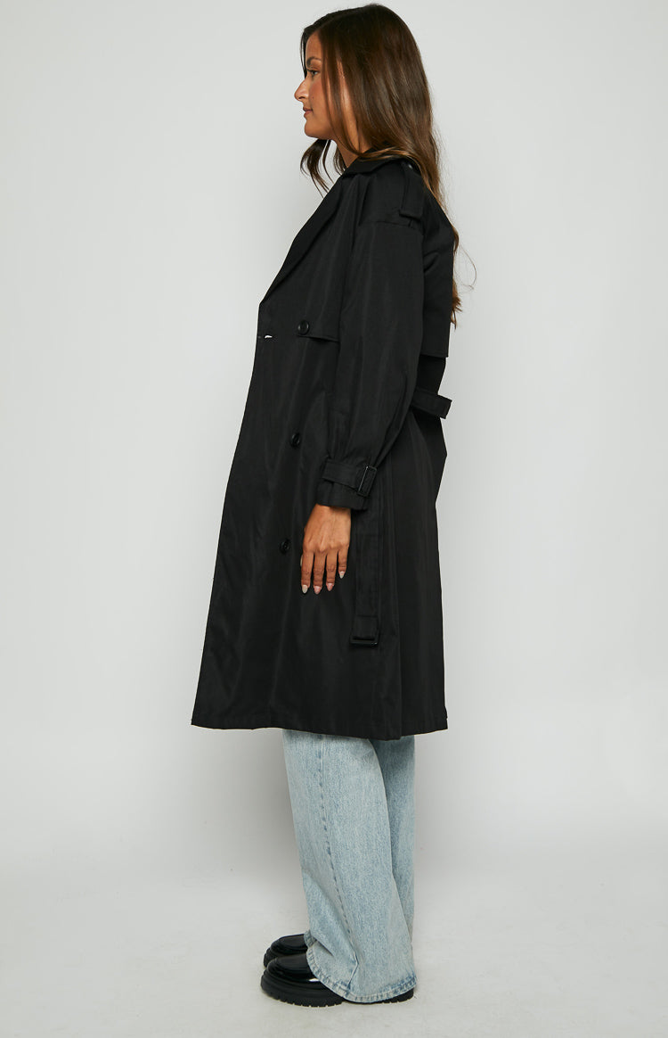 Giselle Black Trench Coat Image