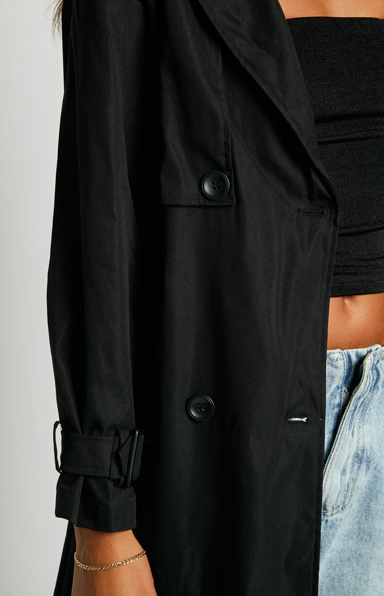 Giselle Black Trench Coat Image
